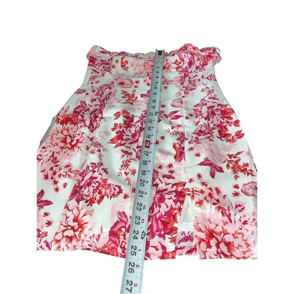 That’s so Fetch 4 Charms pink white floral strapless cocktail mini dress - Picture 7 of 8